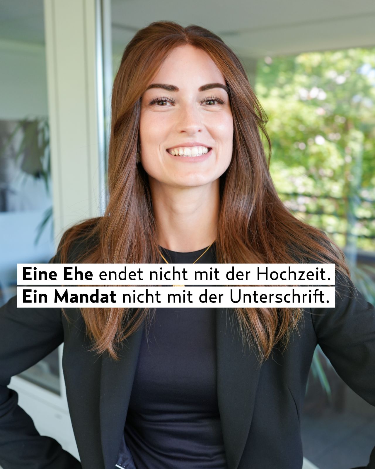 LinkedIn-Post: Eine Ehe endet nicht mit der Hochzeit. Ein Mandat nicht mit der Unterschrift.